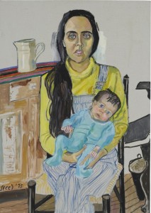 "Ginny and Elizabeth" by Alice Neel, 1975