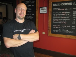 Matthew Blau, proprietor of Fireworks and brattle burger, is a big believer in "quality fast food."