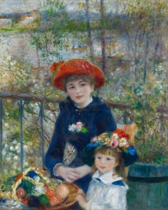 “Two Sisters (On the Terrace),” Pierre-Auguste Renoir, 1881.
